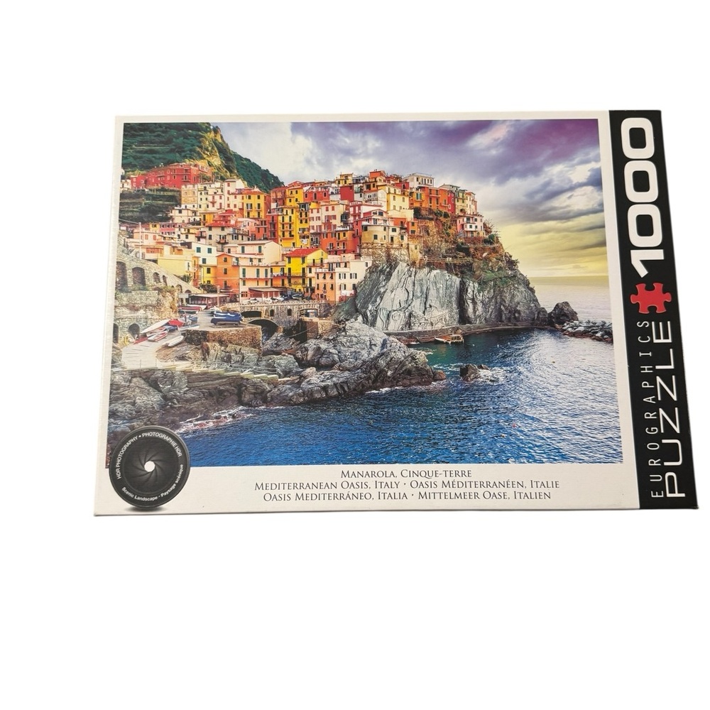1000 Piece Mediterranean Oasis Italy Manarola Cinque-Terre puzzle Ocean City